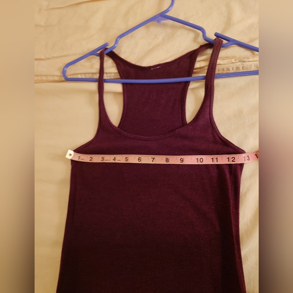 EUC Burgundy LULULEMON Refresh Racerback Tank Maxi Dress 2 / 4, S Soft Stretchy - Picture 5 of 12